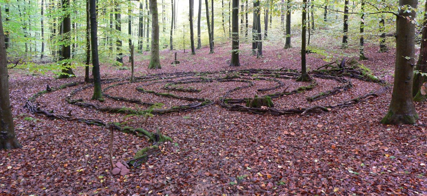 Waldlabyrinth-Panorama